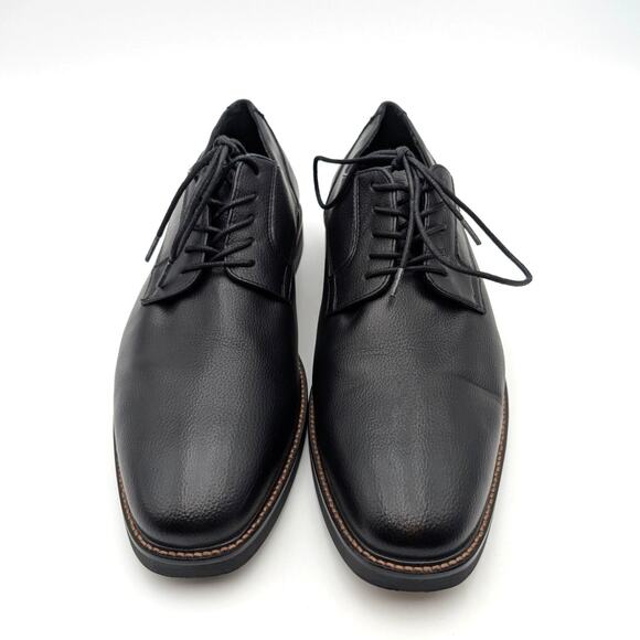 Abound Adrian Plain Toe Derby Dress Shoes Lace-Up Men's Black Size US12M EU45 - Picture 2 of 12